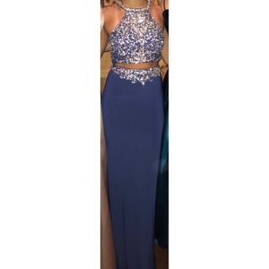 Royal blue Renaissance Bridal prom dress